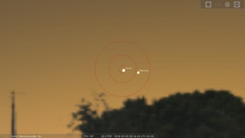 Venus Mercury Conjunction, 180303